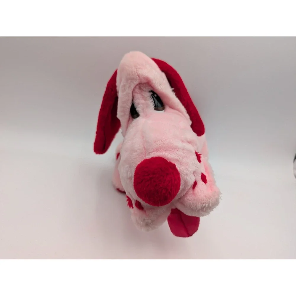 Animal Playthings Plush Dog Pink Red Vintage 1985 Floppy Ears Puppy Toy